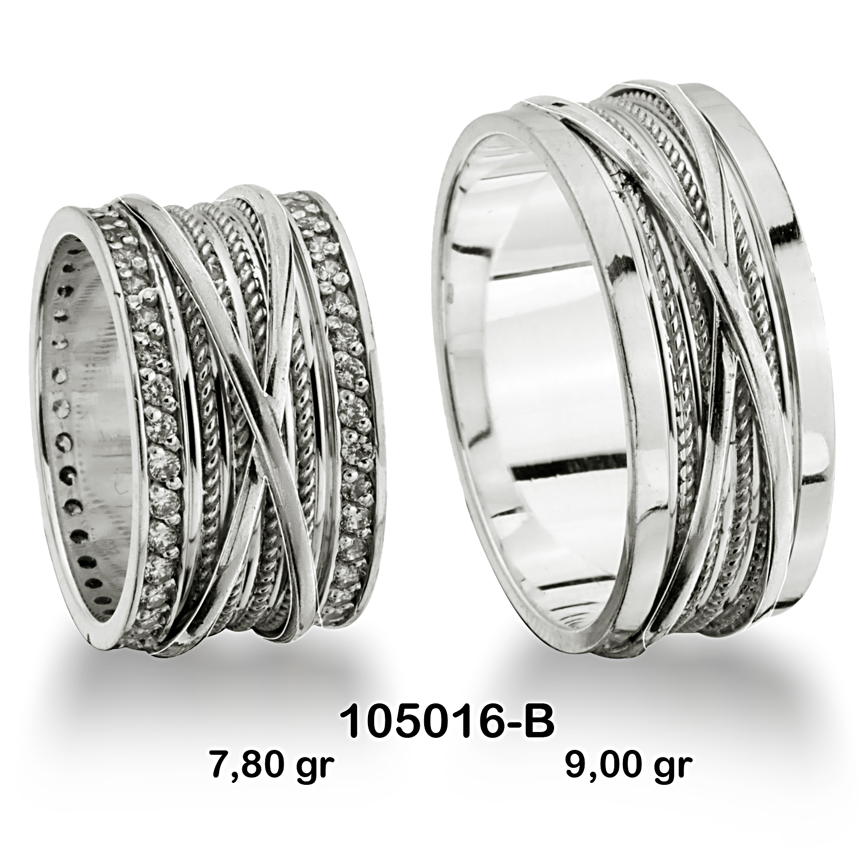 Beyaz Alyans Modeli-105016-B